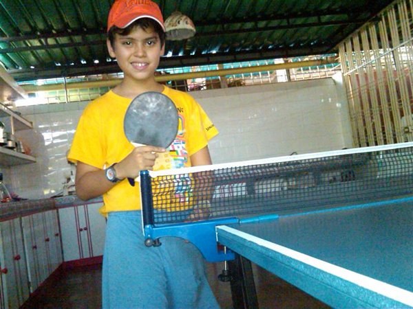 Jimmy's home made table tennis table