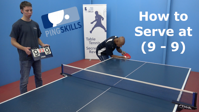 At 9–9 in Table Tennis: What Should You Serve?