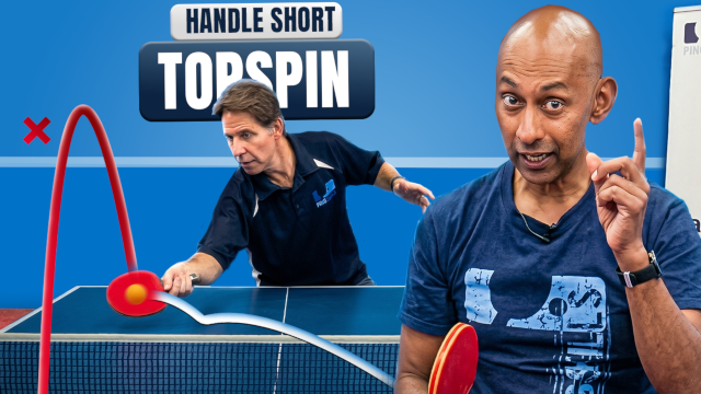 Returning Short Topspin Serves: Two Options