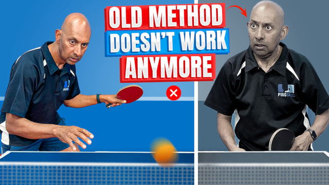 Playing against an advanced long pimple player